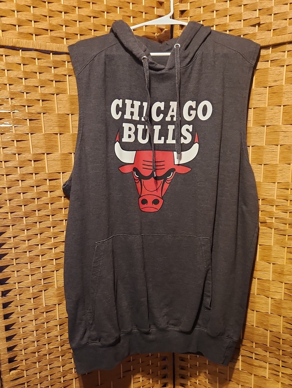 Vintage Men's Acitvewear, Basketball, Chicago Bulls, Sleeveless, Washed, Hoodie